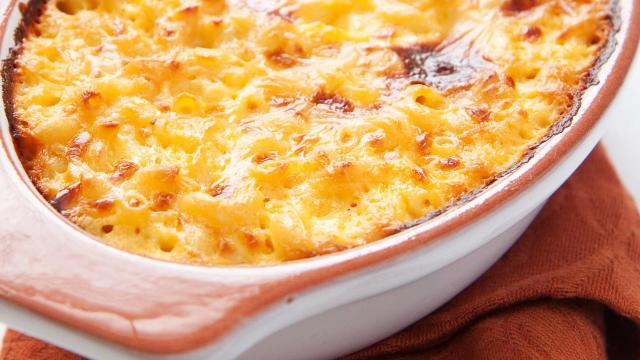 Gratin de pâtes au Bresse Bleu