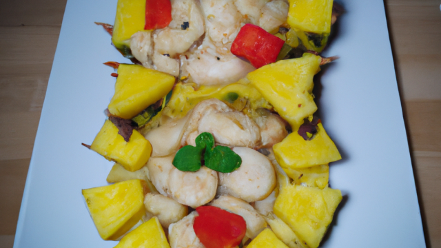 Poulet à la banane et ananas