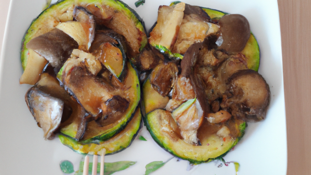 Poêlée de Shitakés et Courgettes