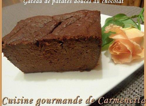 Gâteau de patates douces au chocolat