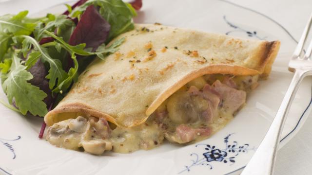 5 crêpes salées fourrées