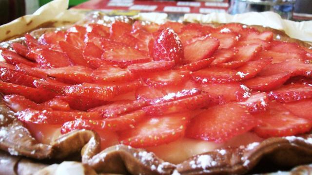 Tarte aux fraises/framboises, crème pâtissière