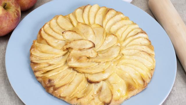 Tarte normande à pâte fine