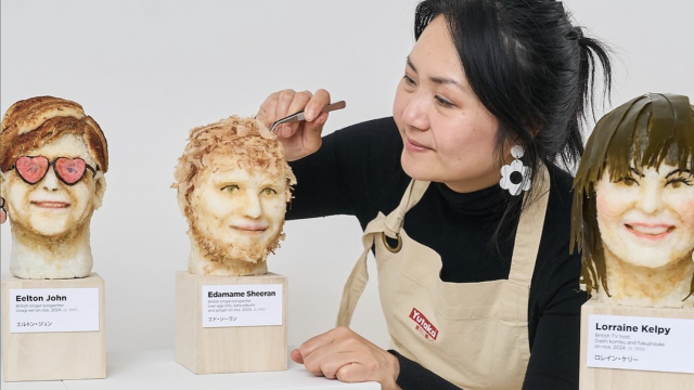 Cette artiste utilise un aliment étonnant pour réaliser des bustes de célébrités !