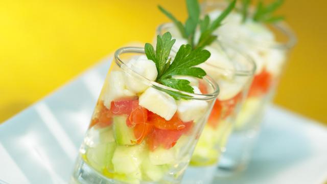 Verrines de crudités au Carré Frais