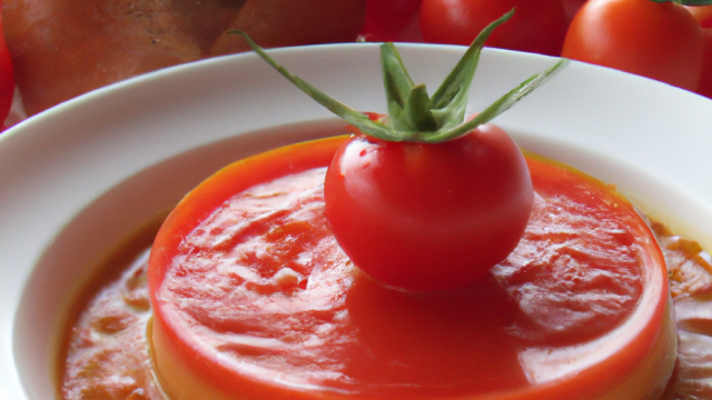 Flan rouge tomate