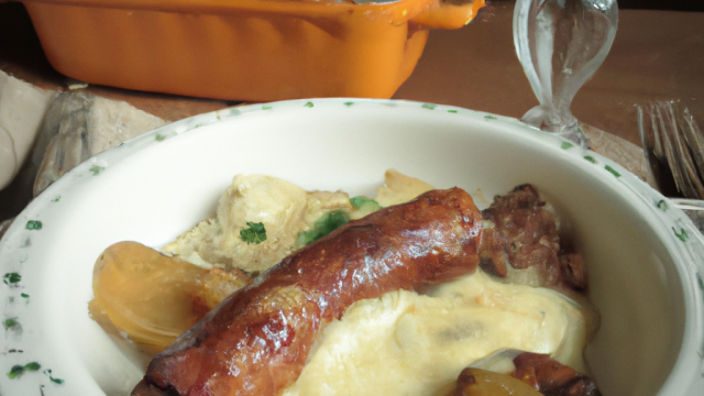 Gratin champenois andouillette/boudin blanc