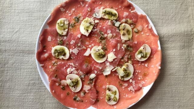 5 façons de pimper  un carpaccio