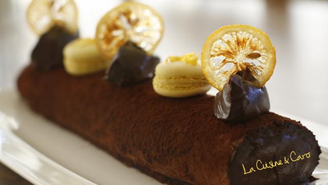 Bûche crémeuse choco-citron