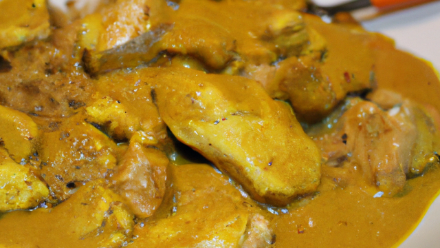 Poulet au curry à la poêle