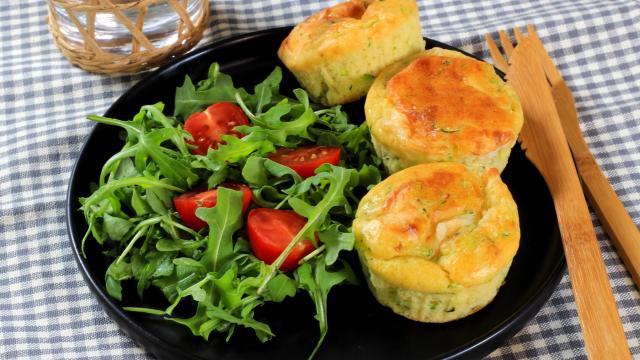 Muffins salés courgettes et chèvre