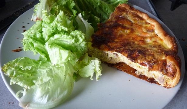 Quiche au thon et saumon fumé