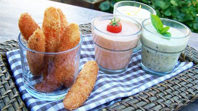 Coraya Suprêmes panés au Panko et sa farandole de sauces