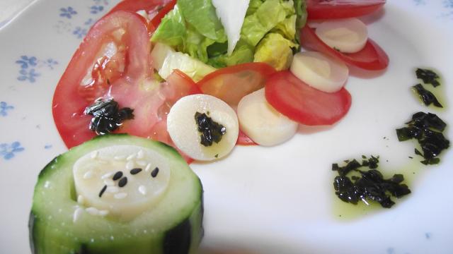 Salade tomate - cœur de palmier