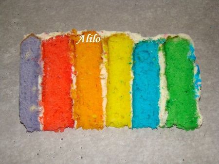 Rainbow Cake facile