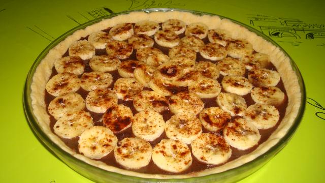 Tarte à la banane et au chocolat