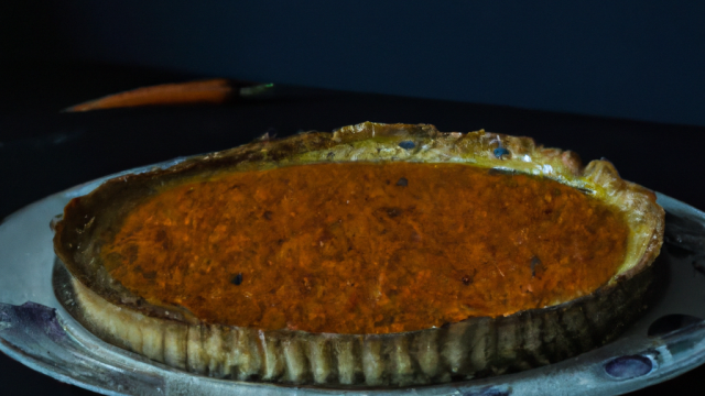 Tarte aux carottes et à la fourme d'Ambert