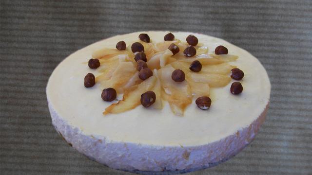 Gâteau noisette aux poires