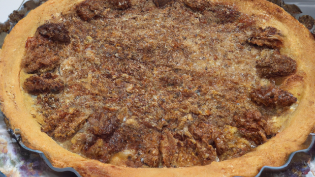 Tarte à la fourme d'Ambert et aux noix