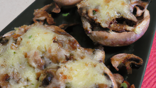 Champignons farcis au fromage à raclette