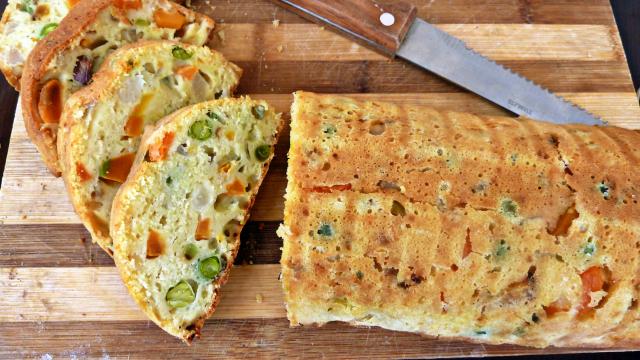 Cake avec des légumes