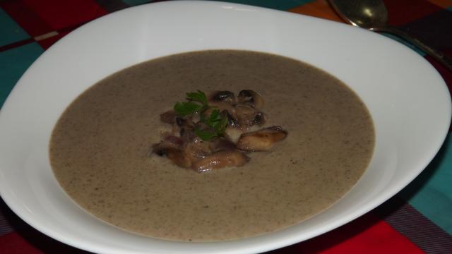 Velouté au champignons de paris