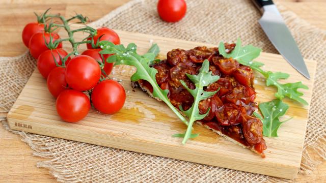 Tarte tatin aux tomates cerise