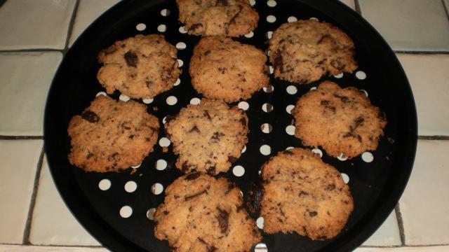 Cookies aux pépites de chocolat (levés au bicarbonate de soude)