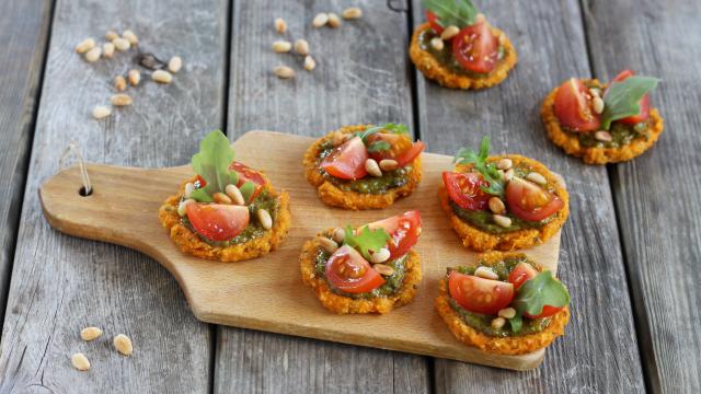 Mini-pizza sans gluten à la patate douce