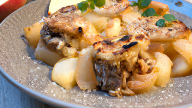 Gratinées de boudin aux pommes