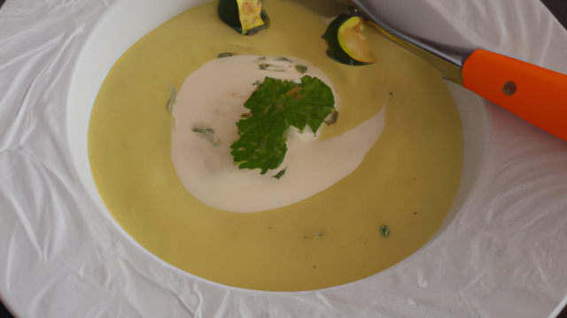 Velouté de courgettes au fromage