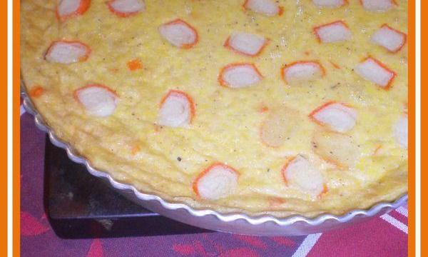 Quiche au surimi et saveurs de la mer