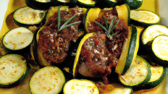 Agneau méditerranéen à la courgette