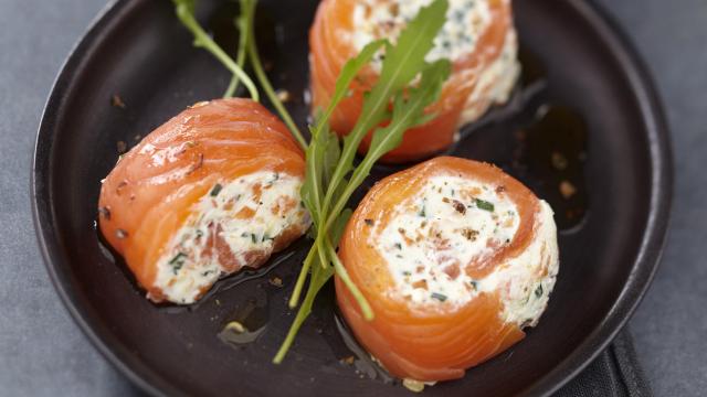 Spirale de Saumon écossais Label Rouge et crabe aux carottes fondantes