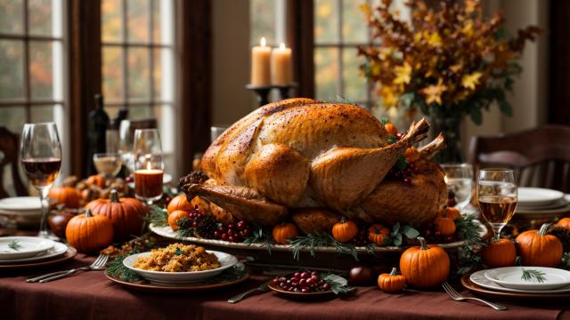 Dinde de Thanksgiving traditionnelle