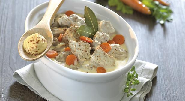 Blanquette de veau moutardée