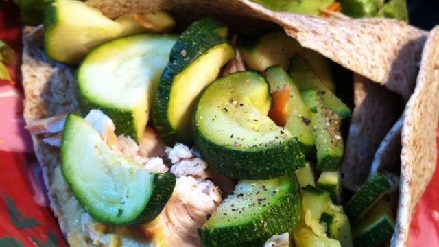 Burrito Libanais Hummus/Poulet et Courgettes !