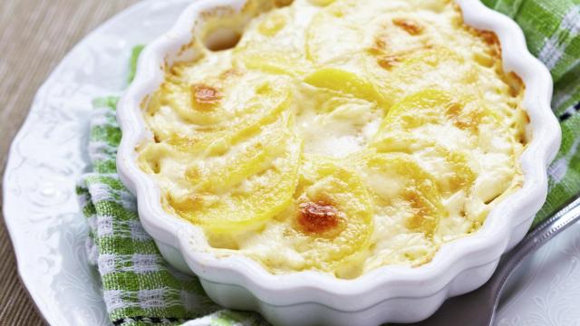 Gratin de panais et de pommes de terre au Saint Albray