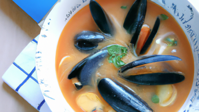 Soupe simple aux moules