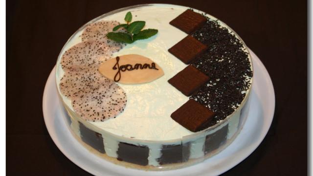 Entremet chocolat / menthe