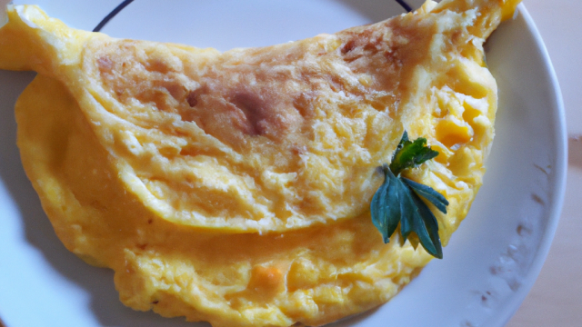 Omelette  toute simple au Gruyère