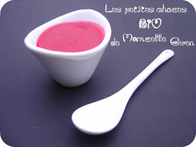 Velouté de betterave au lait de coco