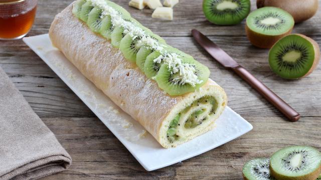 Gâteau roulé au Kiwi de l'Adour IGP