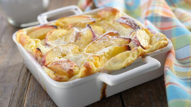 Clafoutis pêche amande