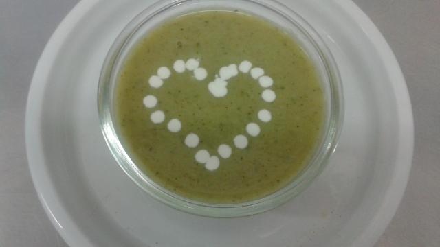 Velouté d'asperges et courgettes