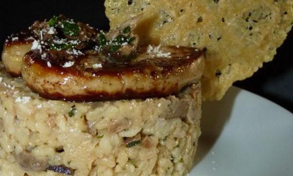 Risotto aux cèpes et au foie gras pour les fêtes