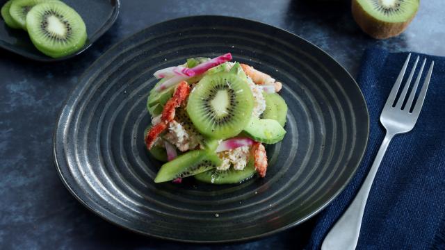 Salade acidulée de Kiwi de l'Adour IGP au crabe
