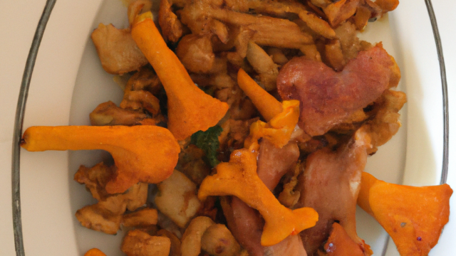 Chapon aux girolles