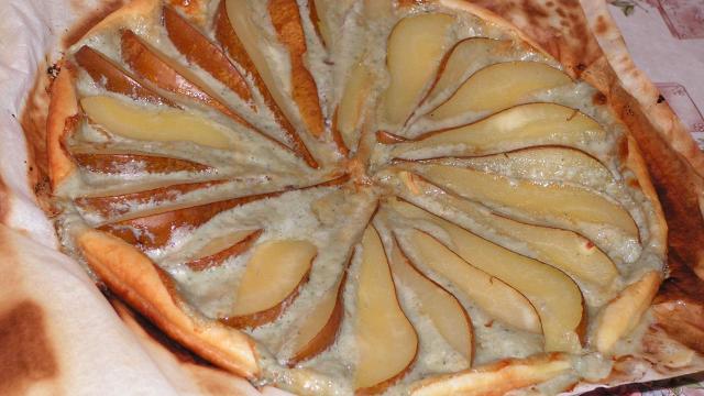 Tarte aux poires et roquefort