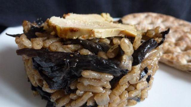 Risotto aux cèpes et au foie gras